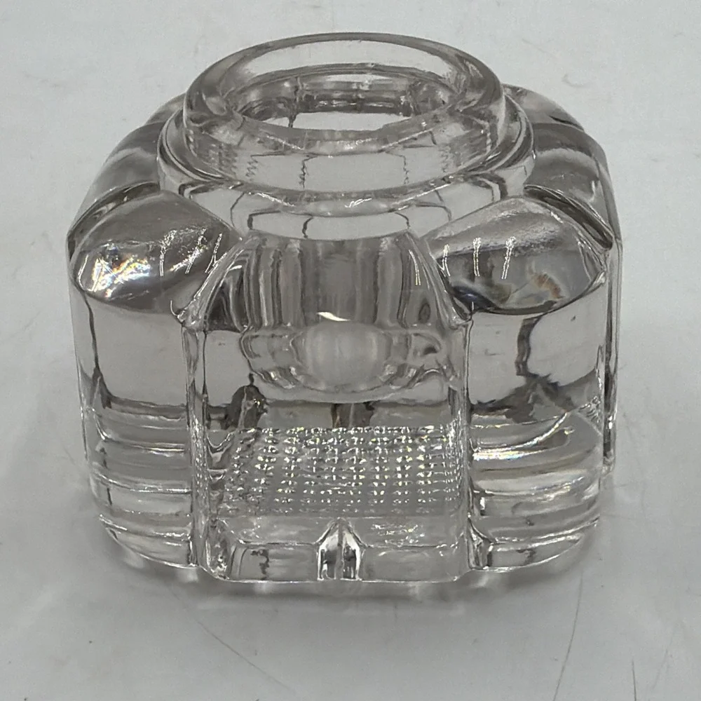 Vintage Art Deco Glass Ink Well Absolutely Beautiful Glass! Nice!